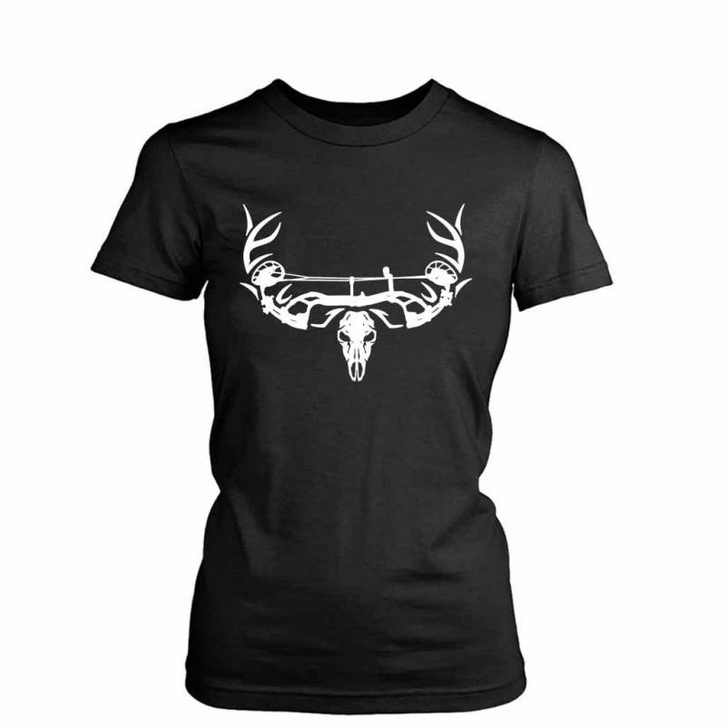 Archery Bow Hunting Deer Skull Women’S T-Shirt