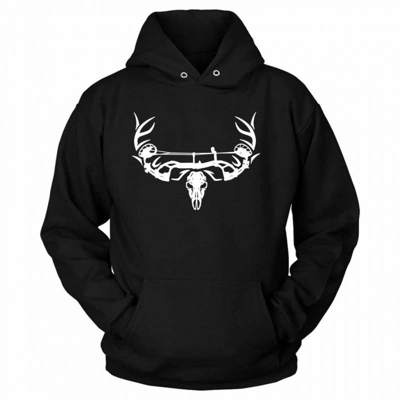 Archery Bow Hunting Deer Skull Unisex Hoodie