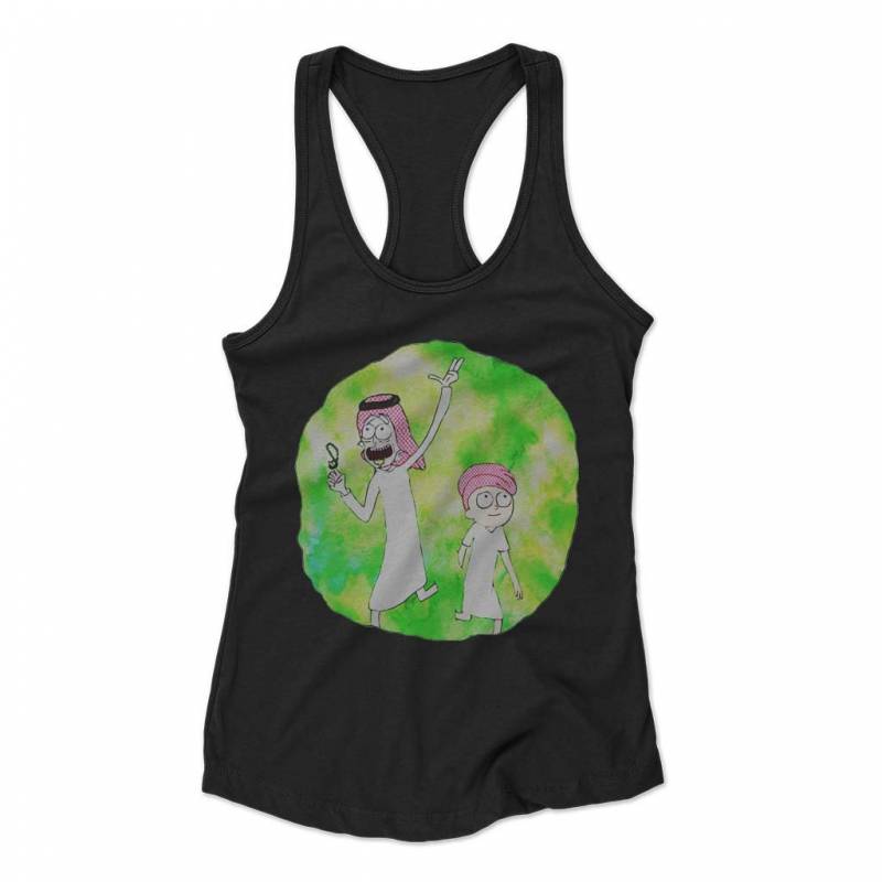 Arabian Rick And Morty Woman’s Racerback Tank Top