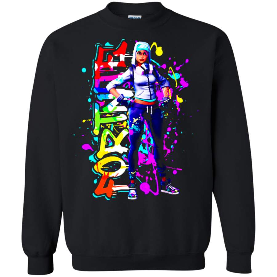 AGR Fortnite Graffiti Paint Splash Teknique Spray Up A Storm Sweatshirt