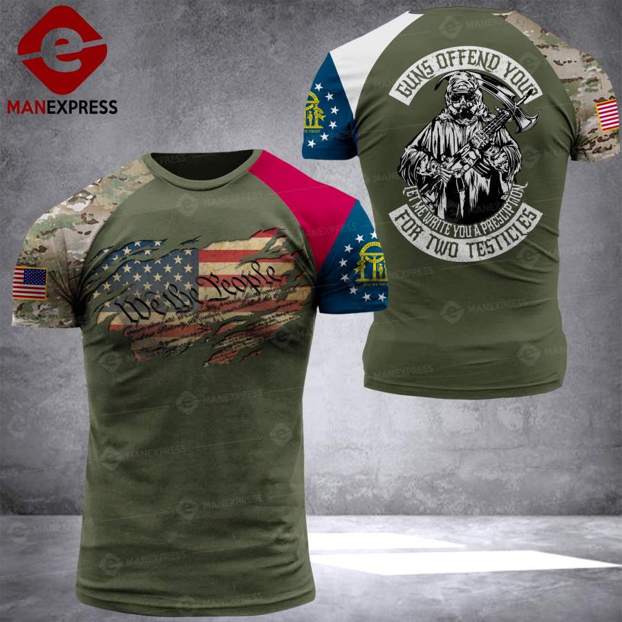 DH GEORGIA PATRIOT T SHIRT FULL PRINT 2409TMA