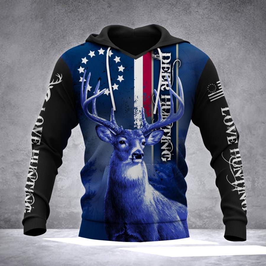 DEER HUNTING HOODIE 3D PRINT