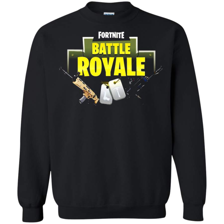 AGR Fortnite Battle Royale Logo With Assault Rifle Sweatshirt