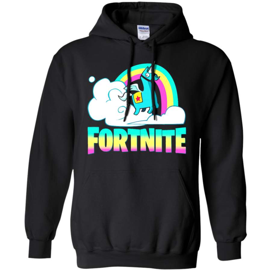 AGR Fortnite Battle Royale Rainbow Llama Unicorn Hoodie