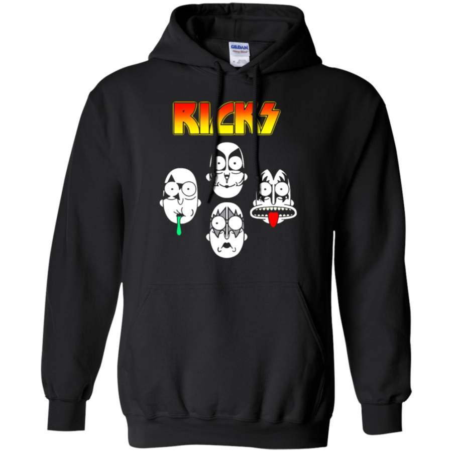 AGR Council of Ricks Kiss Band Heavy Metal Rick And Morty Hoodie