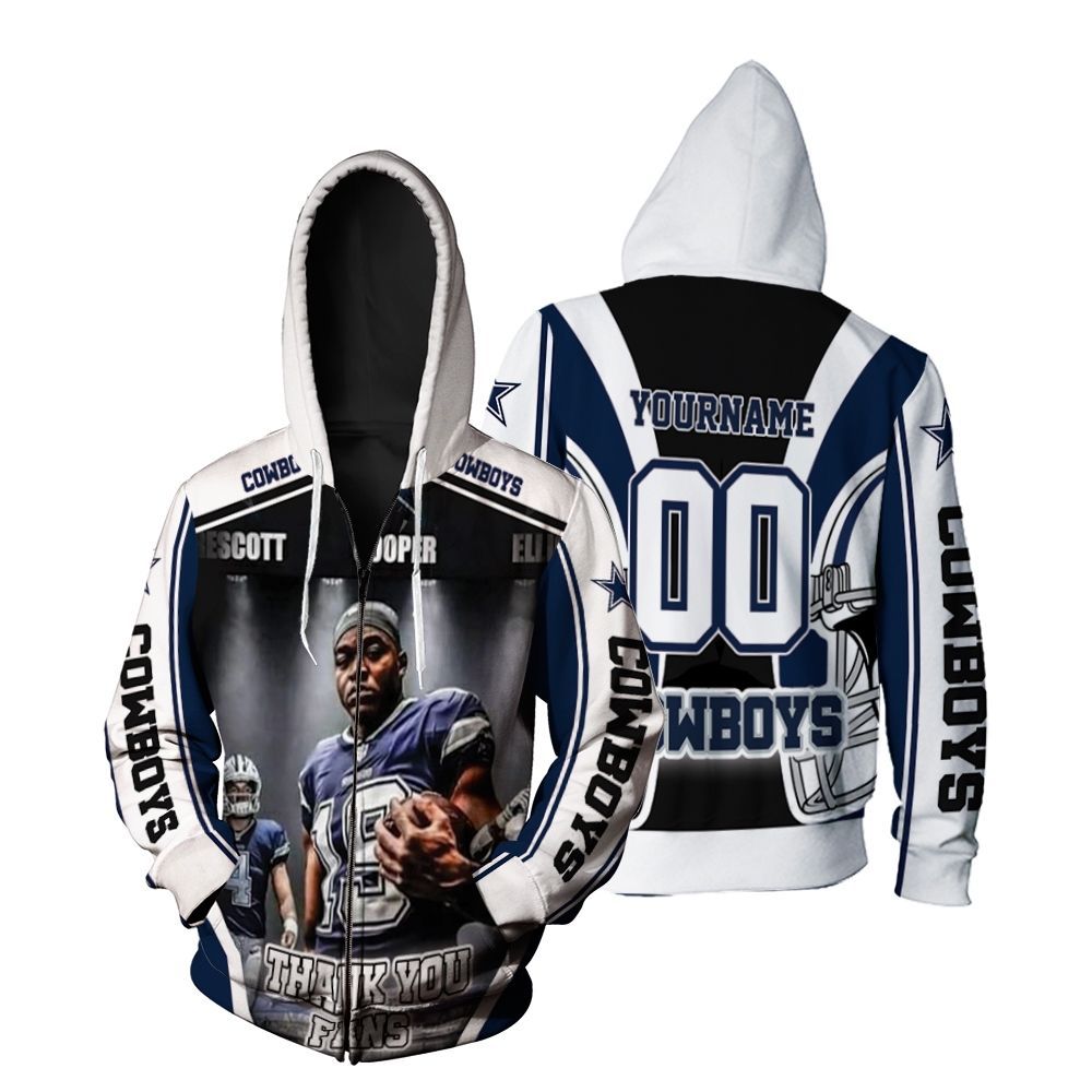 Amari Cooper 19 Dallas Cowboys Nfc East Division Champions Super Bowl 2021 Personalized Zip Hoodie All-Over Print