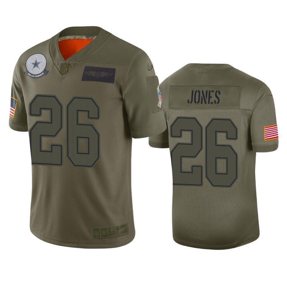 Dallas Cowboys Josh Jones Camo 2021 Salute To Service Limited 3D Jersey