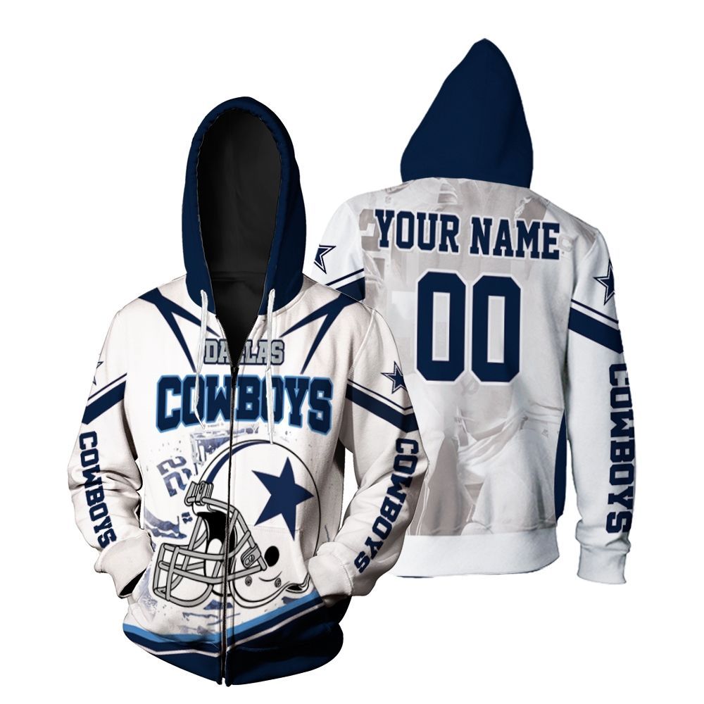 Dallas Cowboys Helmet Nfc East Division Super Bowl 2021 Personalized Zip Hoodie All-Over Print