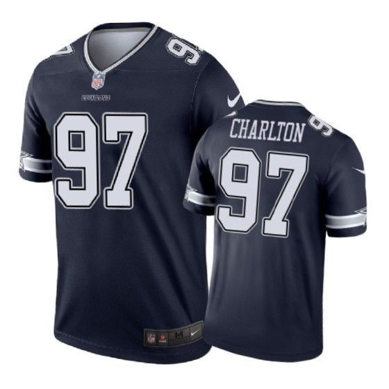 Dallas Cowboys 97 Taco Charlton Color Rush Navy 3D Jersey