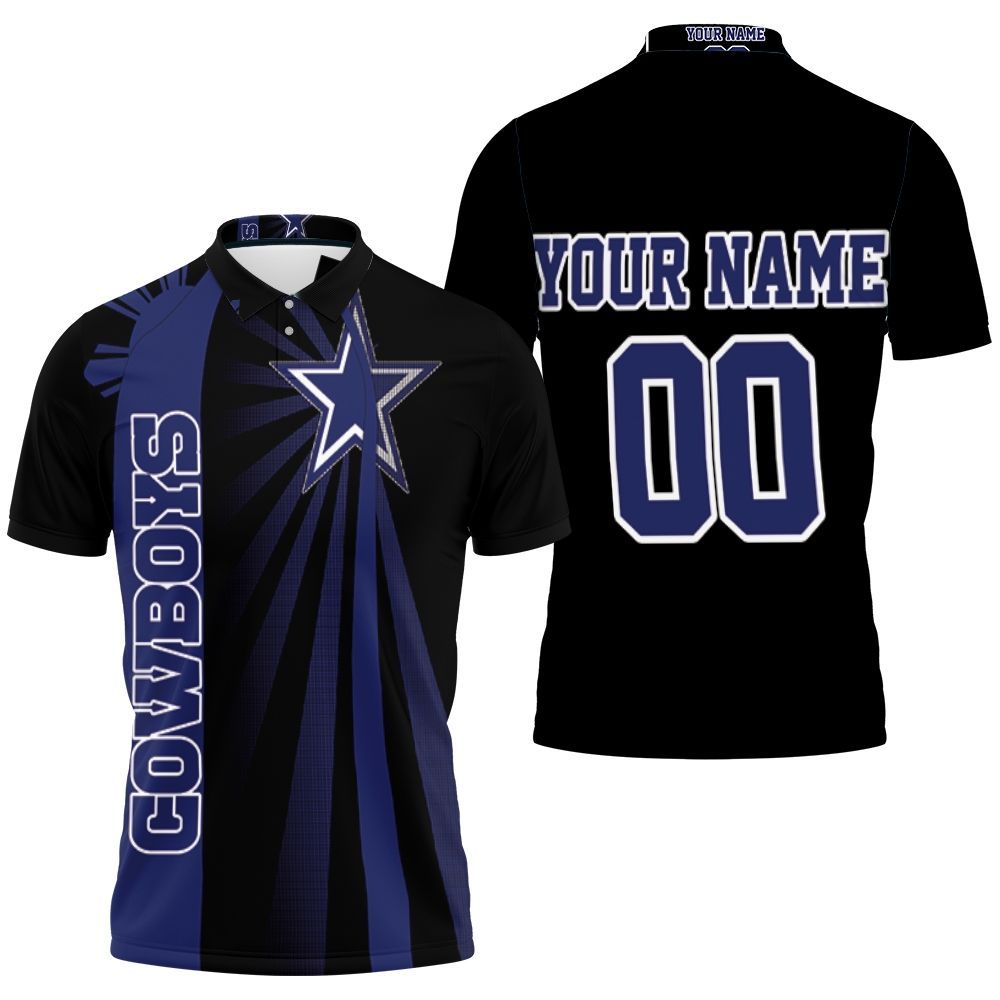 Dallas Cowboys 3D Personalized Polo Shirt