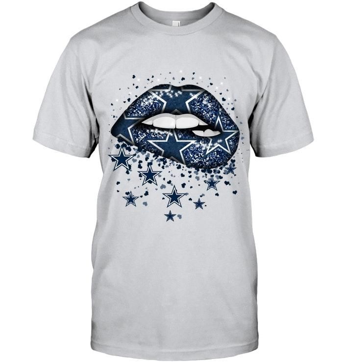 Dallas Cowboys Heart Glitter Pattern Lips Shirt T Shirt Hoodie, Hoodie Sweater