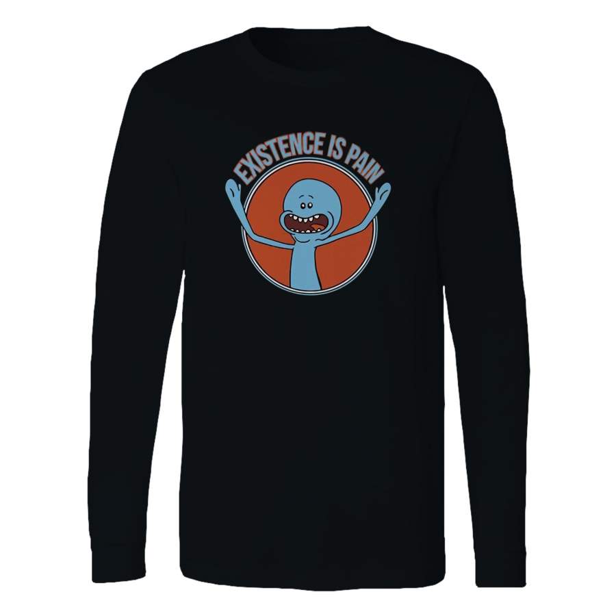 Existence Is Pain Rick And Morty Mr Meeseek Long Sleeve T-Shirt