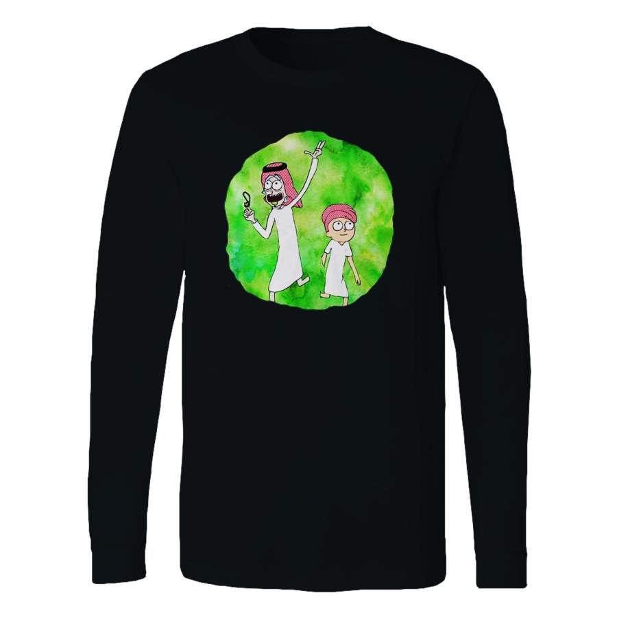 Arabian Rick And Morty Long Sleeve T-Shirt