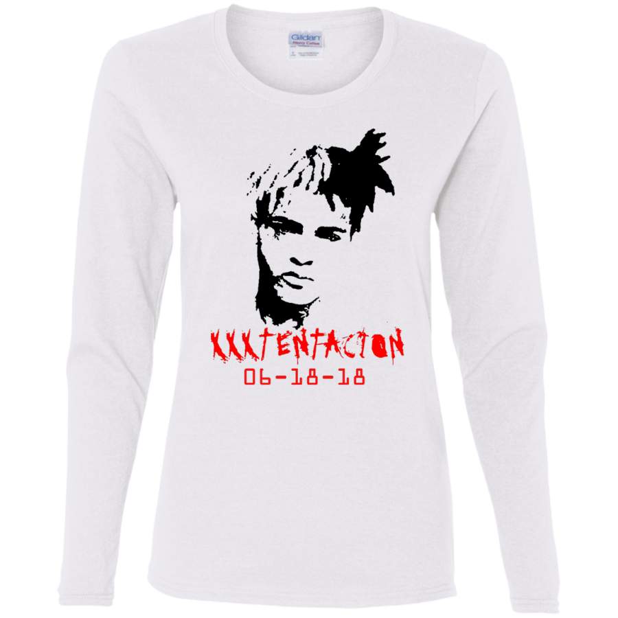 AGR RIP XXXTentacion Ladies’ Cotton LS T-Shirt