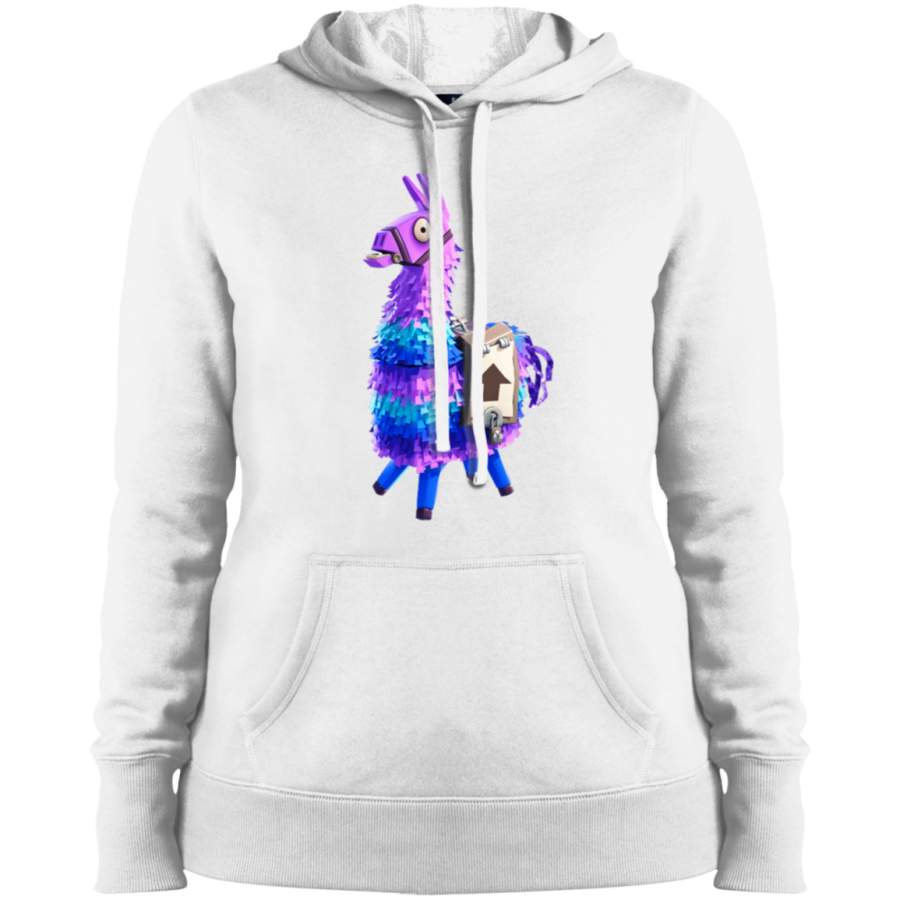 Fortnite Llama Unicorn 3D Creative Ladies’ Pullover Hoodie