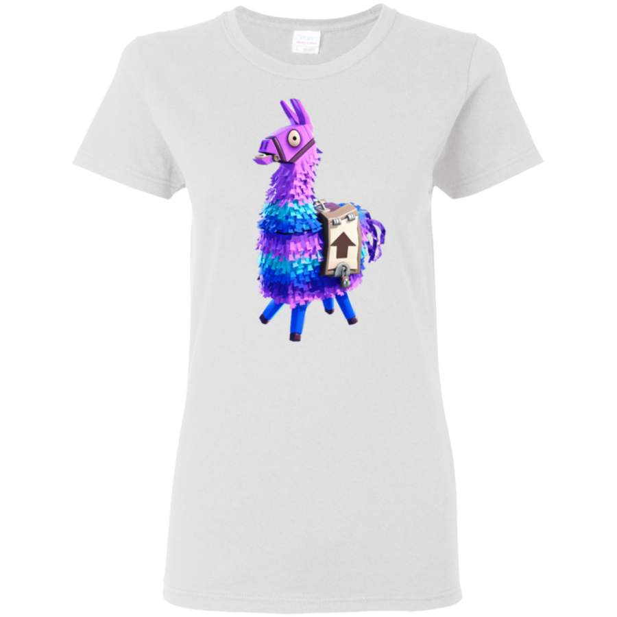 Fortnite Llama Unicorn 3D Creative Ladies’ T-Shirt