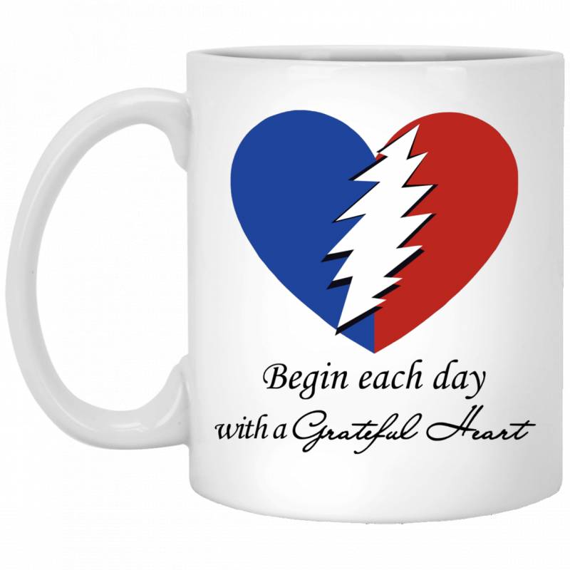 Begin Each Day With A Grateful Heart Mug Gift Idea