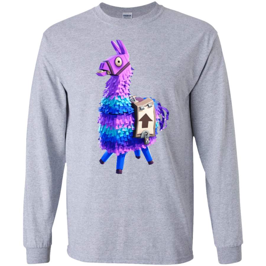 Fortnite Llama Unicorn 3D Creative Long sleeves T-Shirt