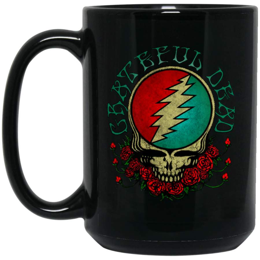 Grateful Dead Steal Your Face Girls Jr Soft BM15OZ 15 oz. Black Mug