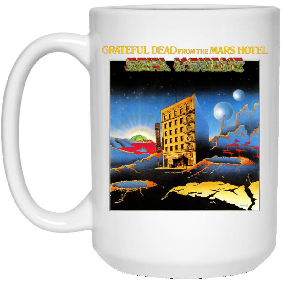 Grateful Dead From The Mars Hotel 15 oz. White Mug