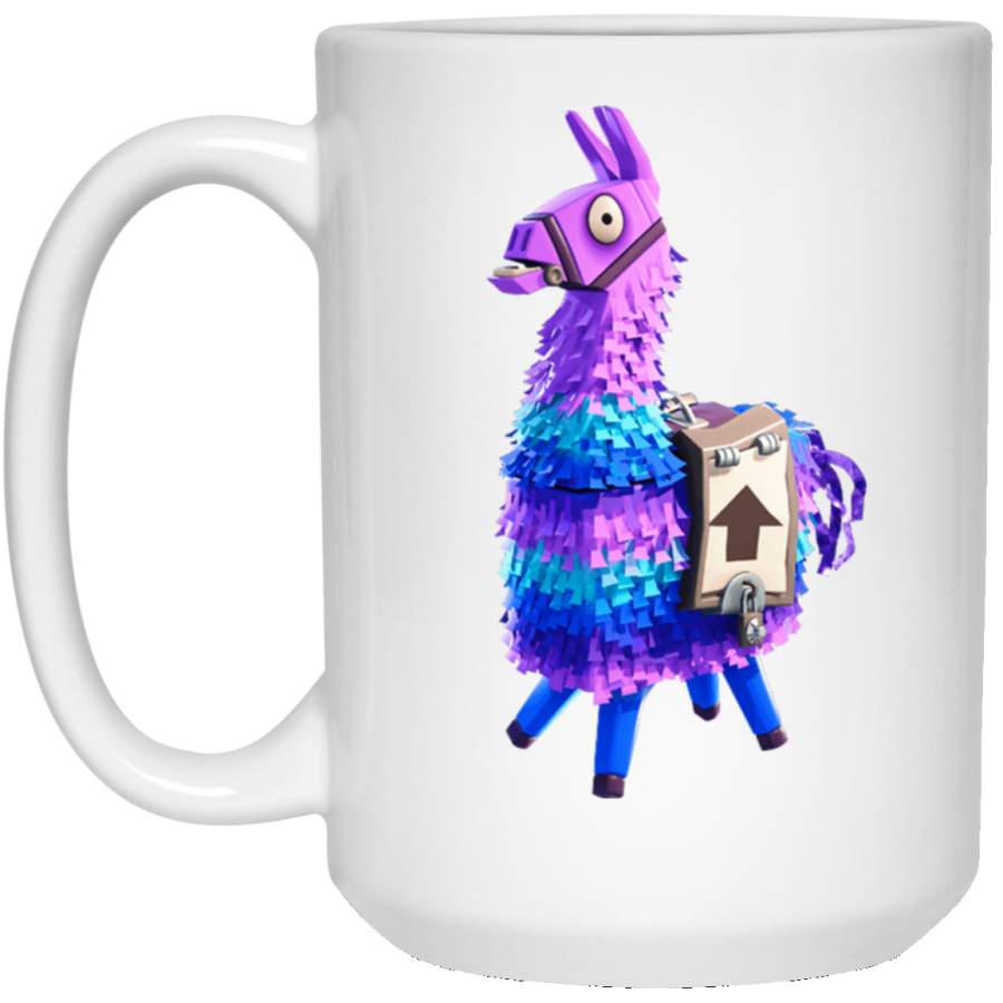 Fortnite Llama Unicorn 3D Creative 15 oz. White Mug