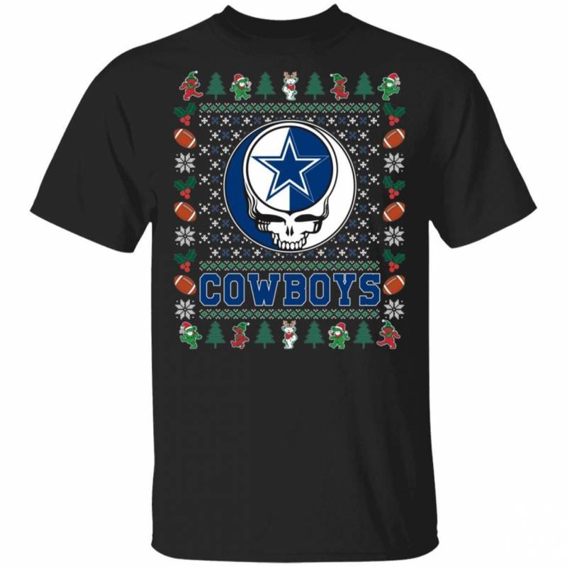 Cowboys T-Shirt Christmas Grateful Dead Deadhead Tee VA08