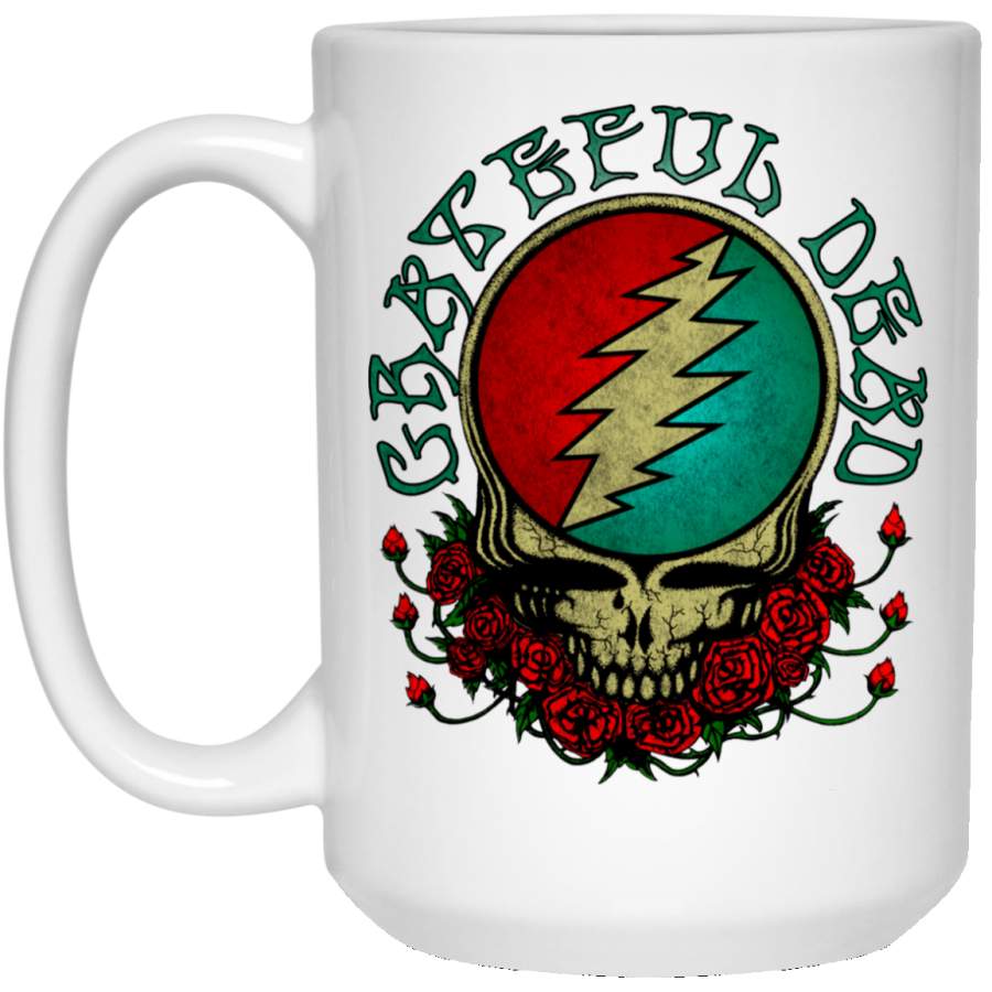 Grateful Dead Steal Your Face Girls Jr Soft 15 oz. White Mug