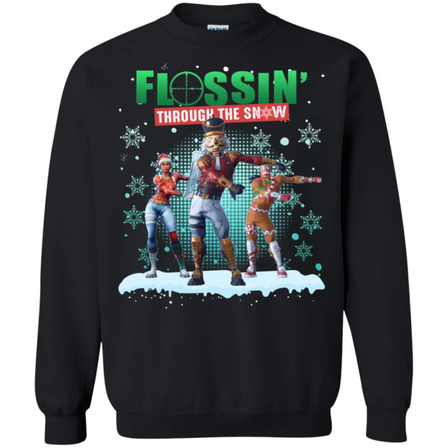 Fortnite Flossin’ Through the Snow Sweatshirt