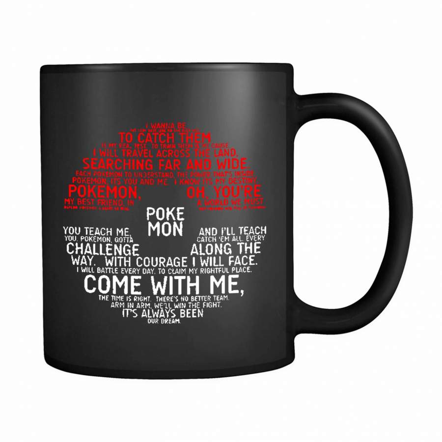 District Pokemon Typography 11oz Mug