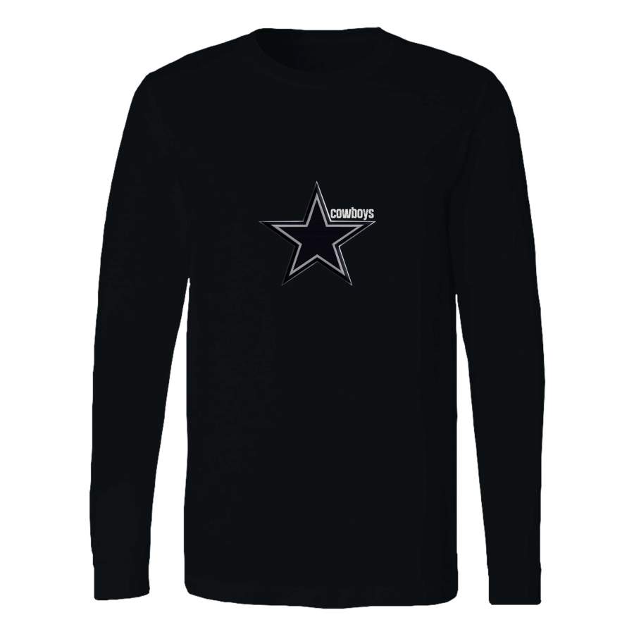 Dallas Cowboys Black Metal Long Sleeve T-Shirt