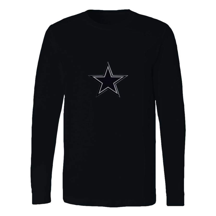 Dallas Cowboys Black Star Long Sleeve T-Shirt