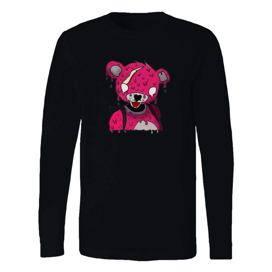 Fortnite Pink Bear Cuddle Long Sleeve T-Shirt