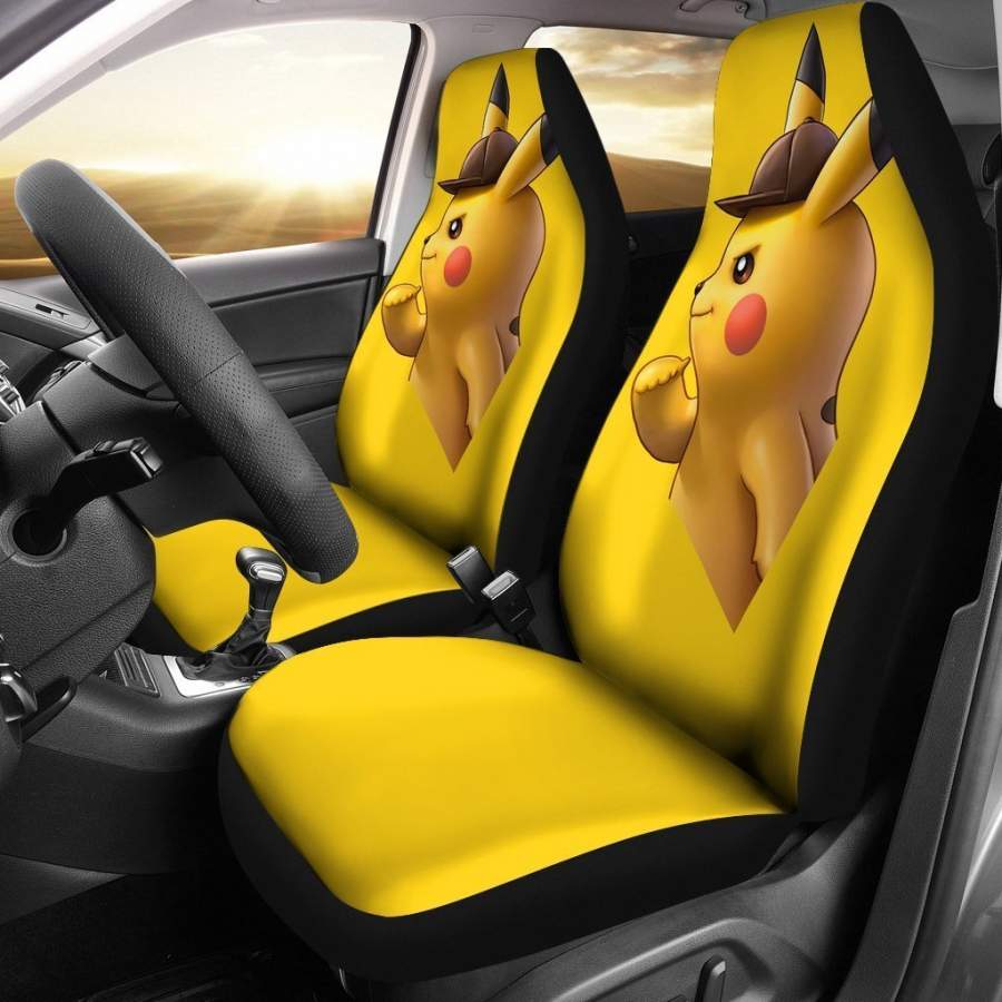 Detective Pikachu Pokemon Car Seat Covers