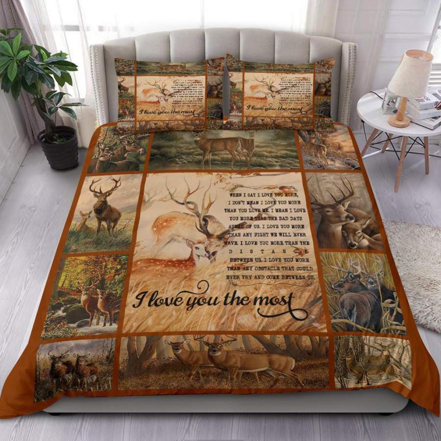 Deer Hunting Quilt Bedding – Duvet Cover And Pillowcase Set