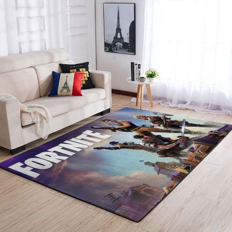 Fortnite Game Play Area Rug, Gaming Home Decor – HomeBeautyUS