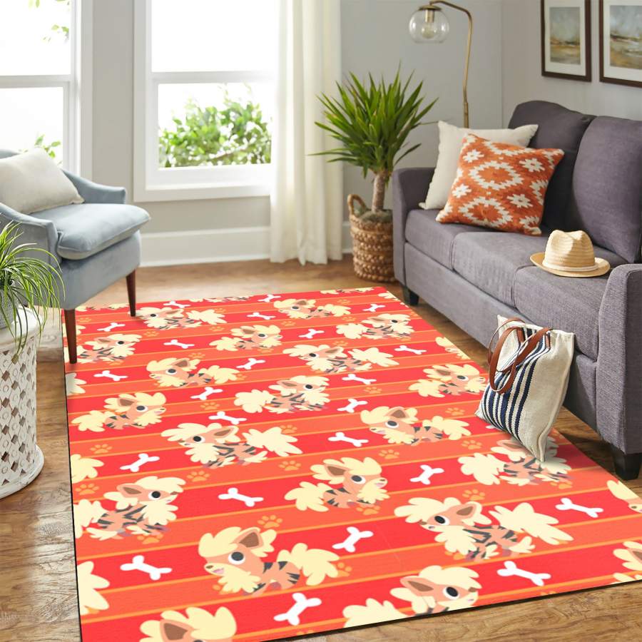 Arcanine fire partern pokemon carpet rug floor area rug – home decor – Bedroom Living Room decor