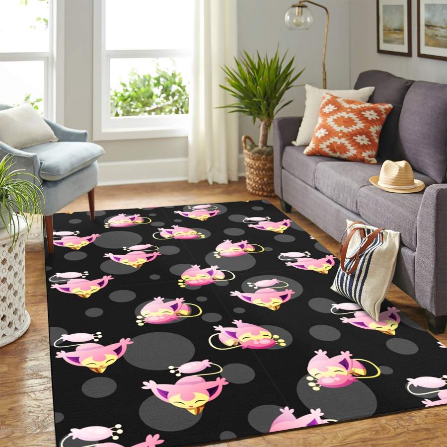 Cat kitty pokemon carpet rug floor area rug – home decor – Bedroom Living Room decor