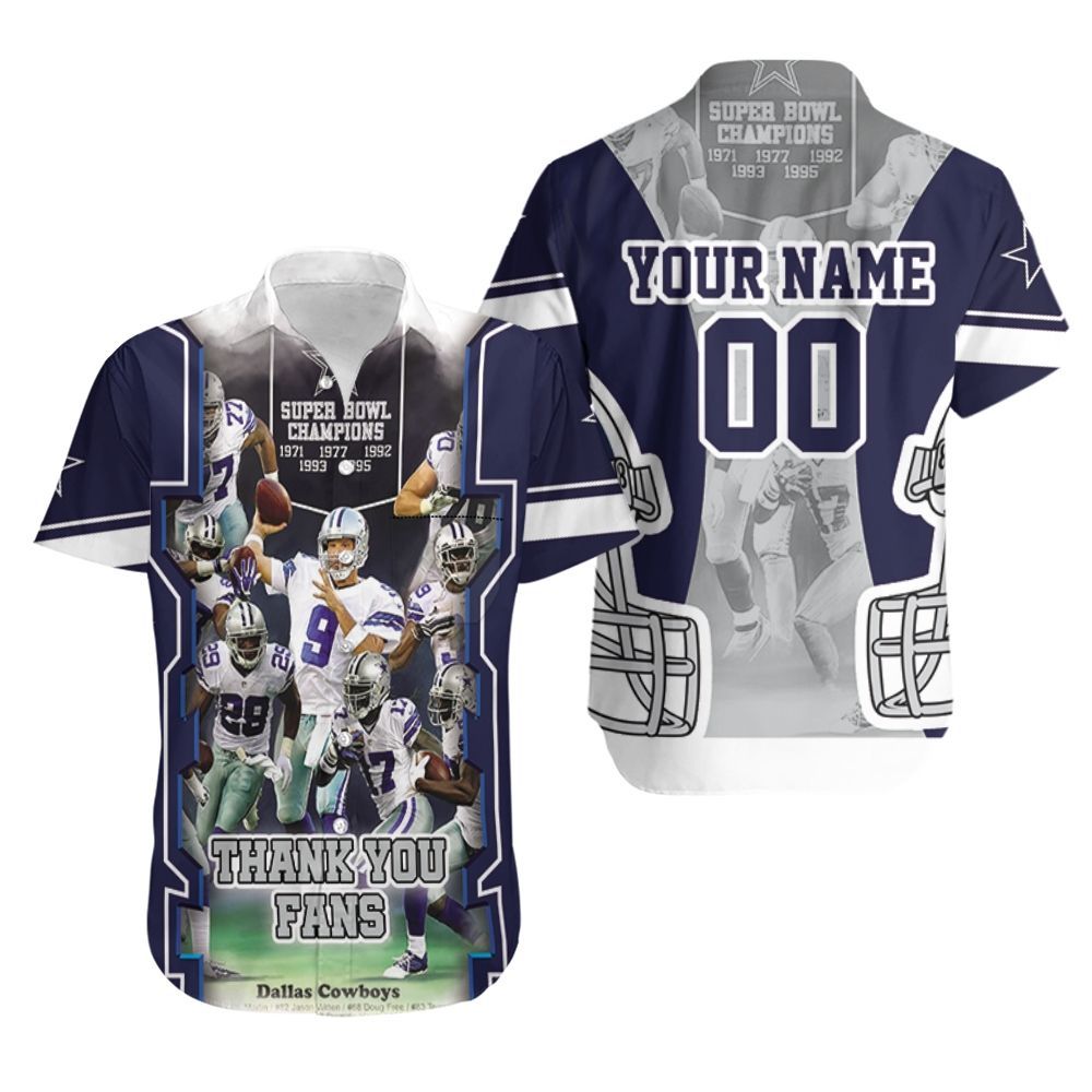 Dallas Cowboys Thank You Fans Nfc East Division Super Bowl 2021 Personalized Hawaiian Shirt