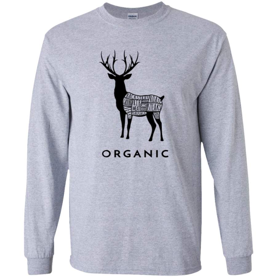 AGR Hunting Deer is Organic Cuts of Meat for Hunters Long Sleeve T-Shirt