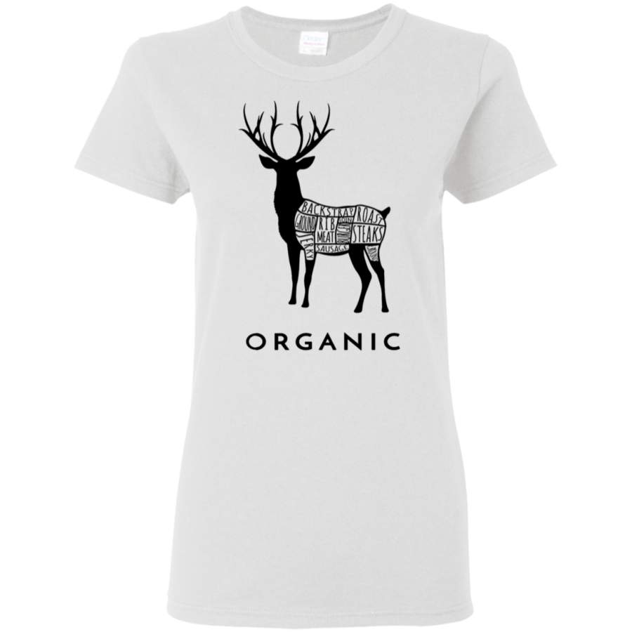 AGR Hunting Deer is Organic Cuts of Meat for Hunters Womens T-Shirt