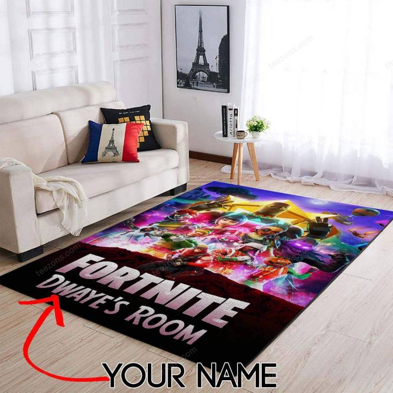 Customized Name Fortnite Infinity Wars Area Limited Edition Sku 265661 Rug