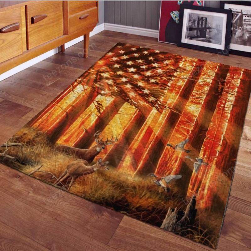 Deer Hunting Rectangle Limited Edition Sku 267245 Rug