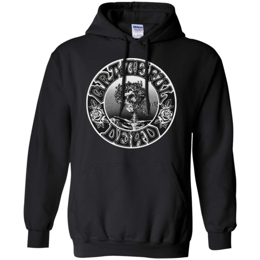 Impact Grateful Dead Glowing Skeleton Fitted Jersey Pullover Hoodie