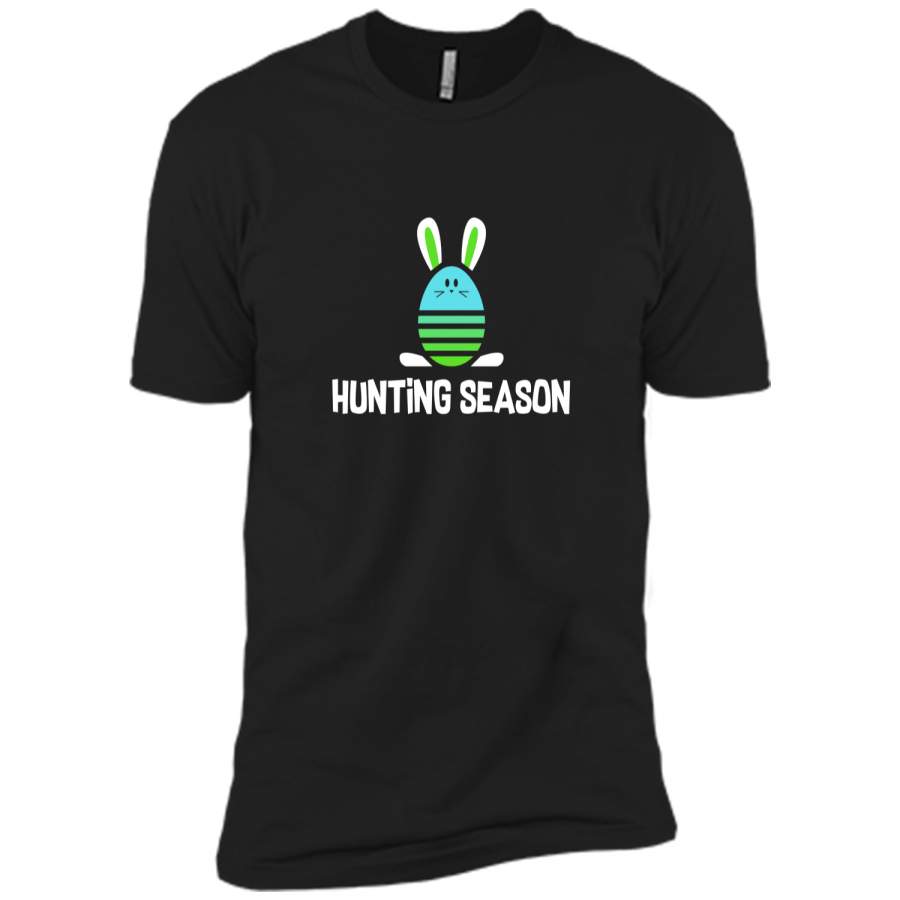 Easter Egg Bunny Shirt Hunting Season Blue Gift Next Level Premium Short Sleeve Tee