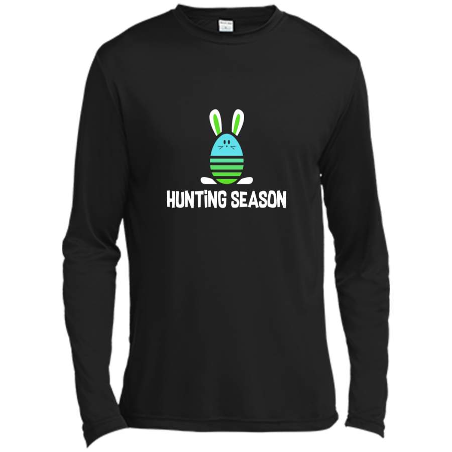 Easter Egg Bunny Shirt Hunting Season Blue Gift Long Sleeve Moisture Absorbing Shirt