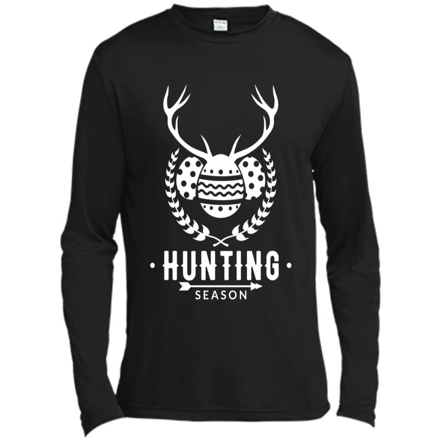 Easter Egg Hunter Deer Antler Hunting Season T-Shirt Long Sleeve Moisture Absorbing Shirt