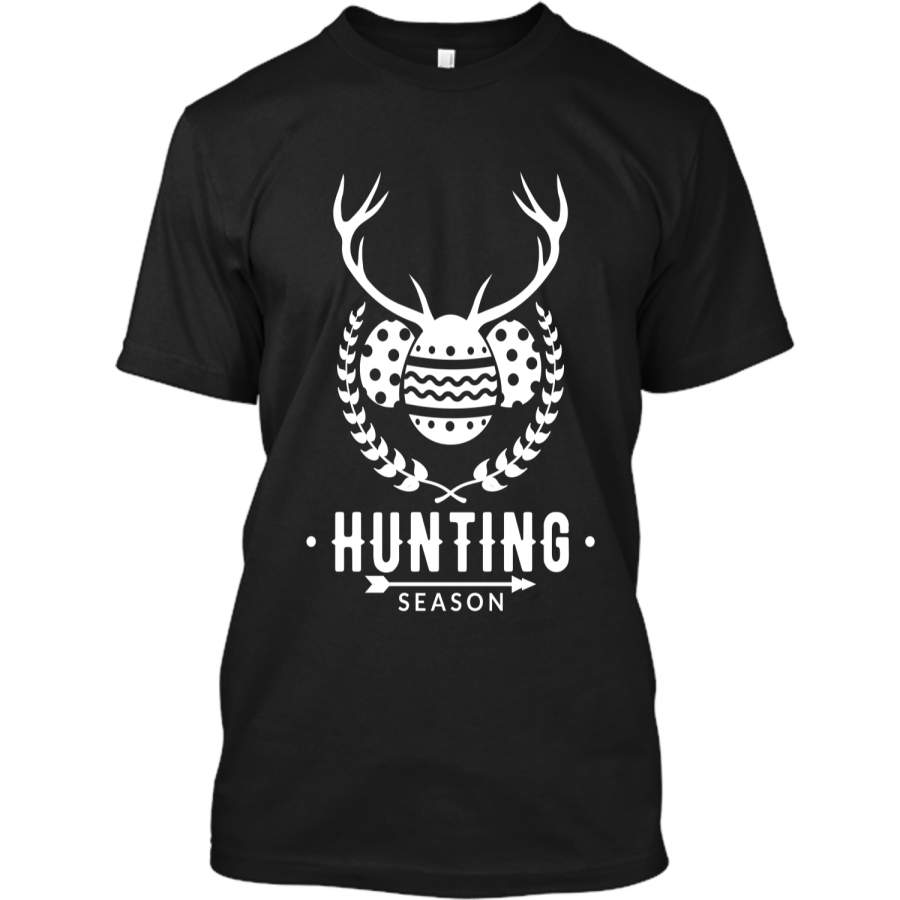 Easter Egg Hunter Deer Antler Hunting Season T-Shirt Custom Ultra Cotton