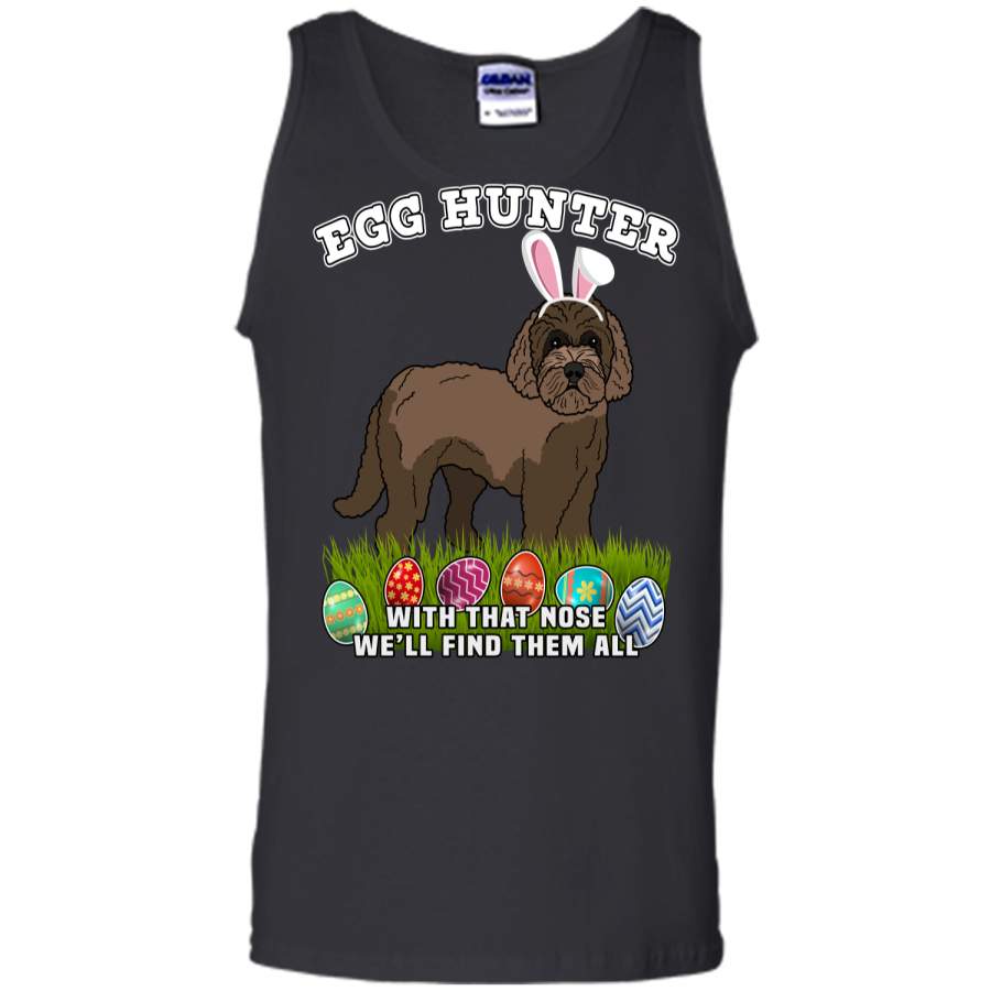 Easter Egg Hunting Dog T-Shirt Eggspert Labradoodle Tank Top