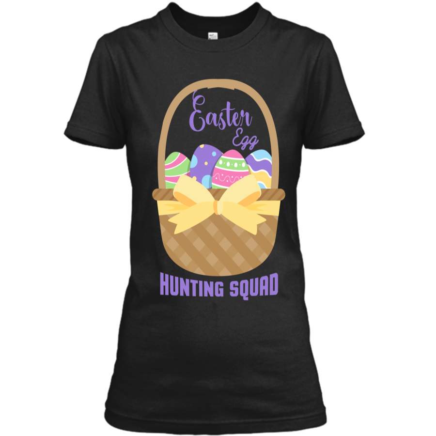 Cute Funny Happy Easter Shirt Egg Hunting Squad Season Ladies Custom