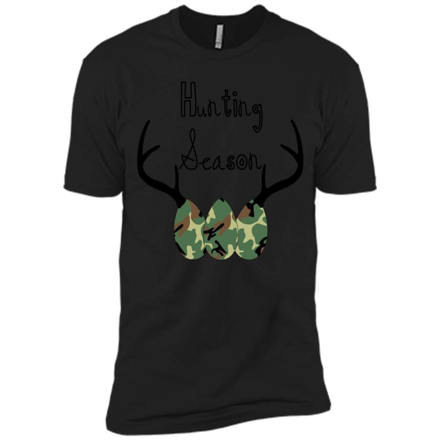 Camo Easter Egg Hunting Season Deer Horn T-shirt Next Level Premium Short Sleeve Tee